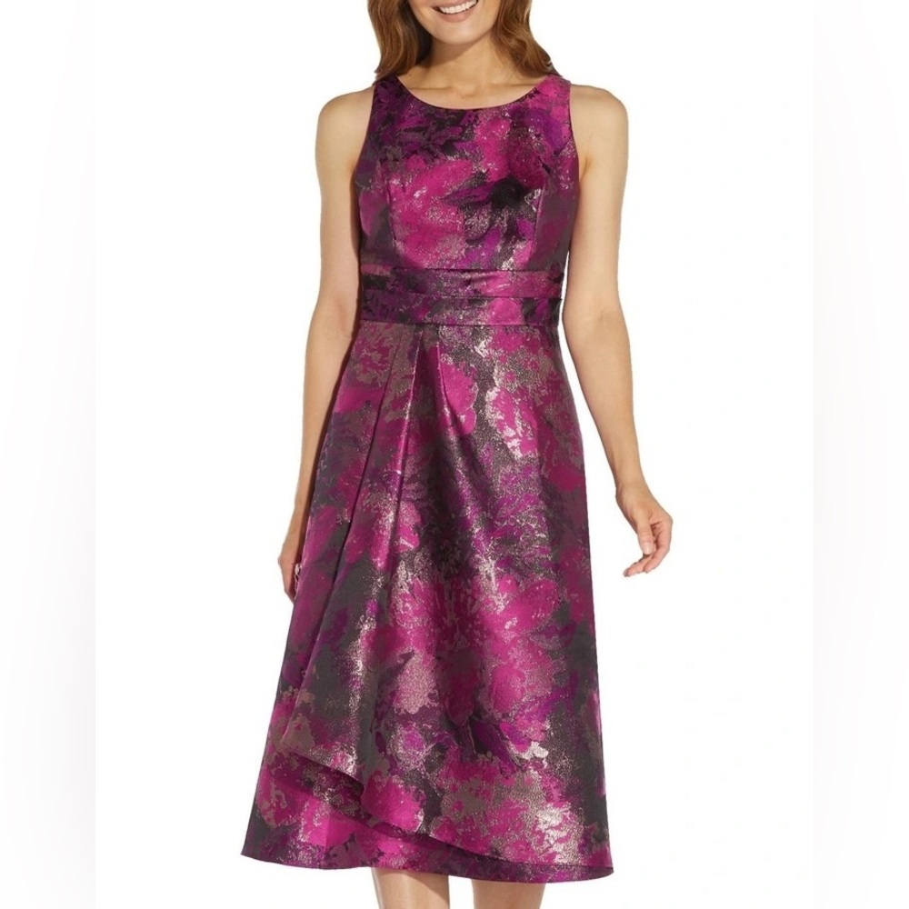 NWT Adrianna Papell Jacquard Party Dress